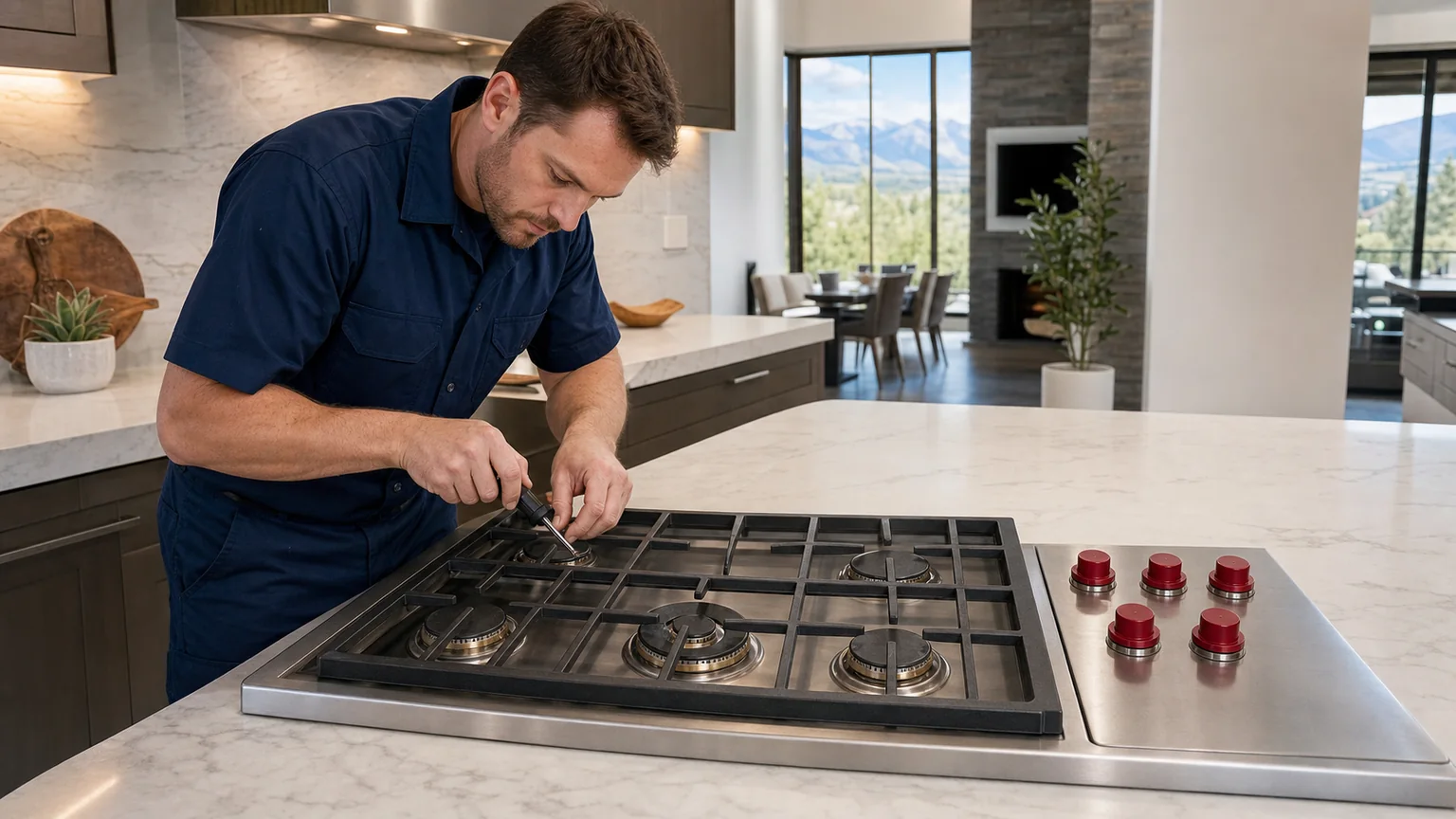 Professional cooktop service
