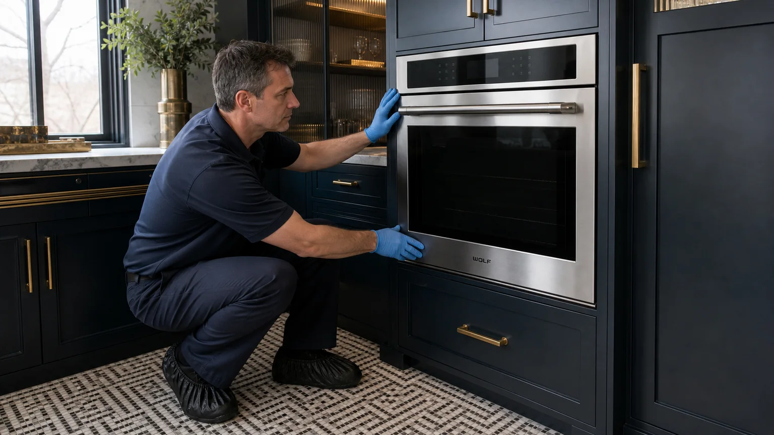 Built-in wall-oven service
